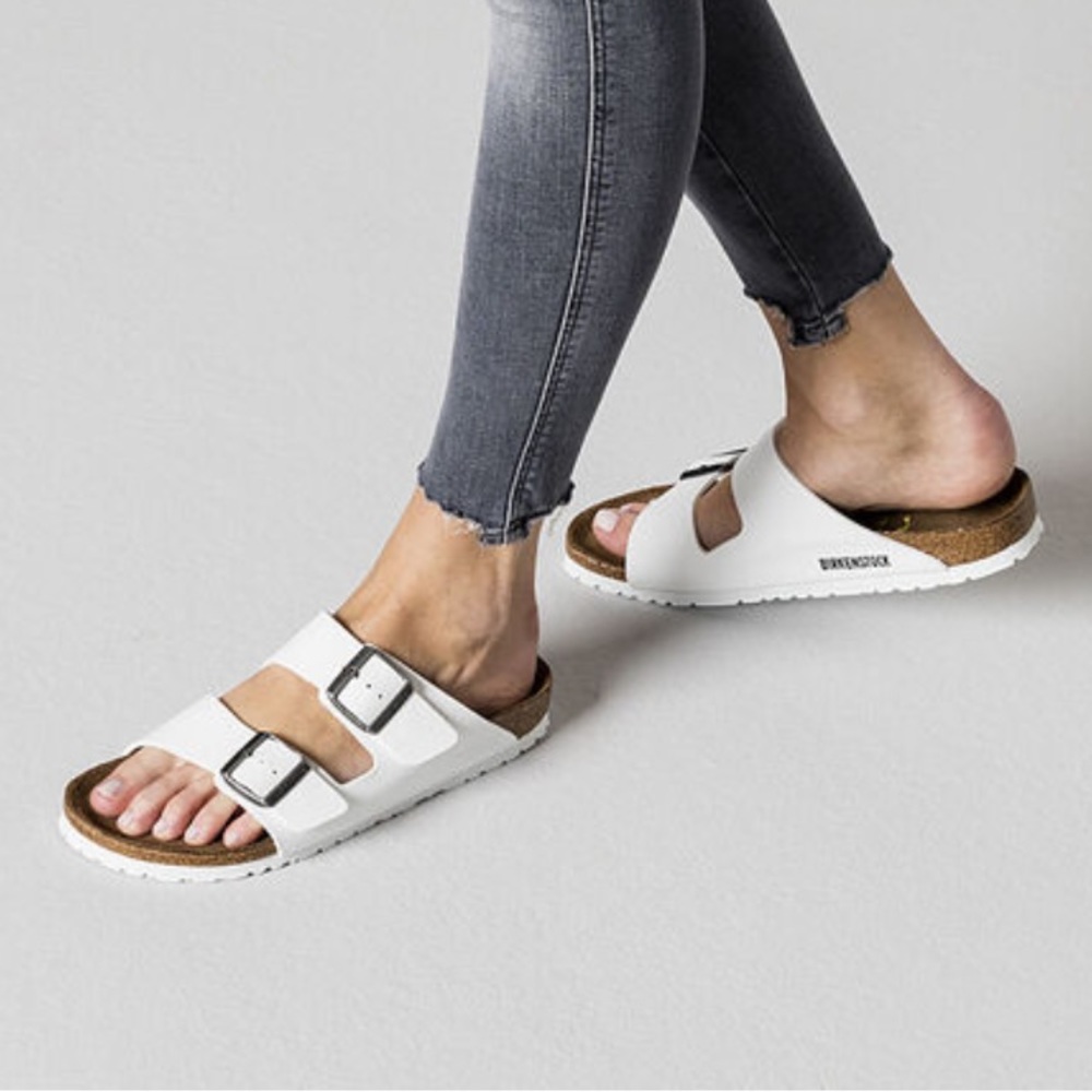 Birkenstock Arizona Birko-Flor - White - Size 37